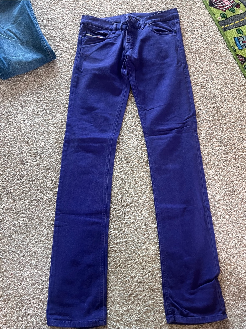 Diesel Straight Leg Jeans in Violet